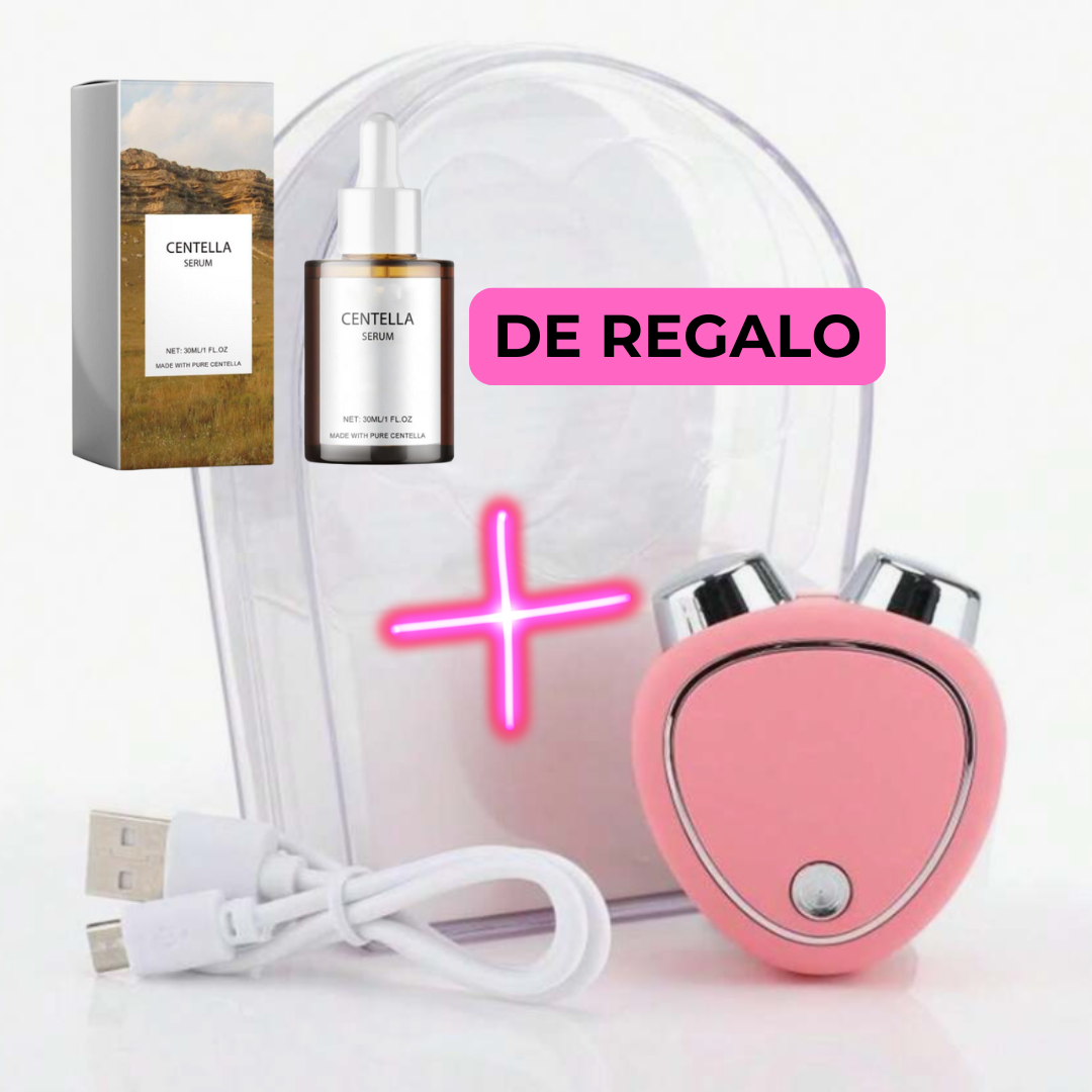 Masajeador facial  Microlift + Serum Centella asiática